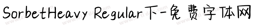 SorbetHeavy Regular下字体转换